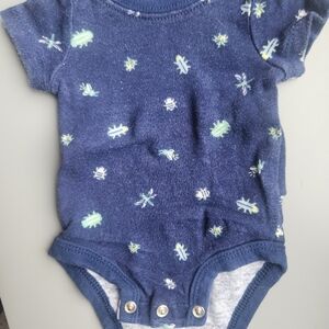 Carter's Navy Baby Onesie with Bug Design